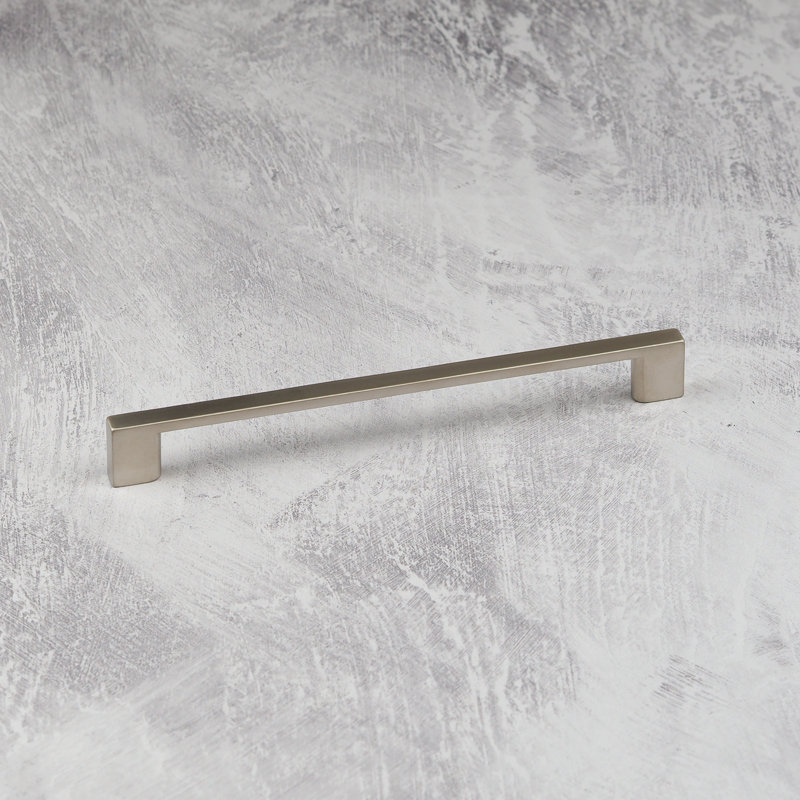 160mm Matt Brushed Nickel Slim D-Bar Handle