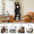 5-Tier Corner Bookshelf Tall Corner Shelf Storage Bookcase for Living Room-533424316