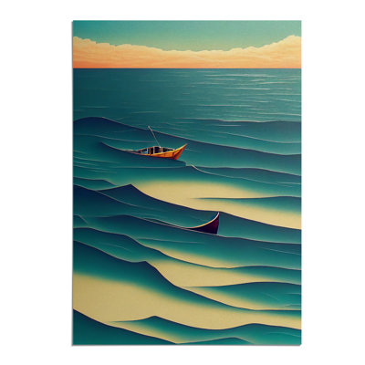 Boat in the Waves - Wall Art