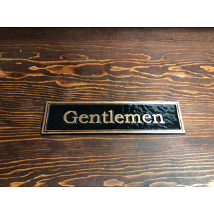Enseigne à toilettes gentlemen’s Contemporary