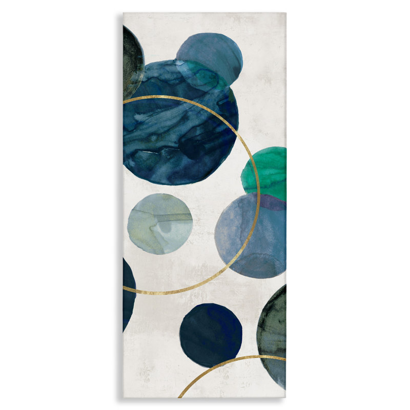 «Flowing Rotation Circles Canvas», conception par Jacob Q, H 24 po x l 10 po