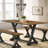 Devante Foldable Leaf Trestle Dining Table-570200068-570200071