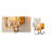Transitional 1 Light Crystal Plaque Wall Sconce
