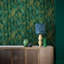Floral Metallic Wallpaper Roll-729382646