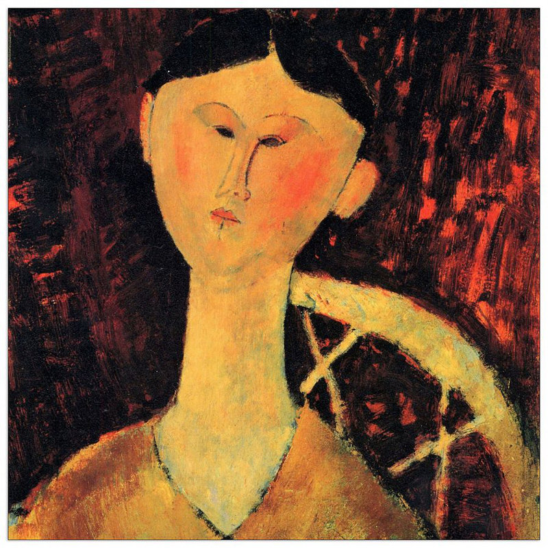 Modigliani Amedeo - Wrapped Canvas Painting, 70cm H x 70cm W x 1.8cm D