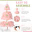 6 Ft. Pink Artificial Christmas Tree Pine Tree With 1000 Branch Tips