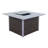 42.99'' Square Aluminum Fire Pit Accessory