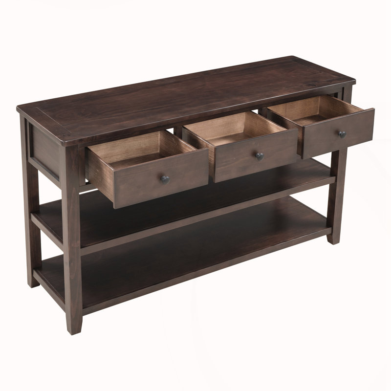 Console rétro avec deux tablettes ouvertes, Espresso
