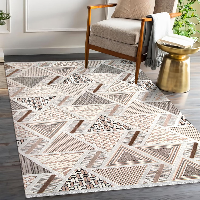 Stylish Area Rugs Soft Entryway Rug Pad Bedroom Rugs Non Slip Floor Mat Indoor Hallway Carpet BY008, Rectangle 120 x 180 cm