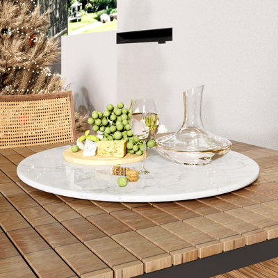 Genuine Marble Lazy Susan (Table Not Included)
