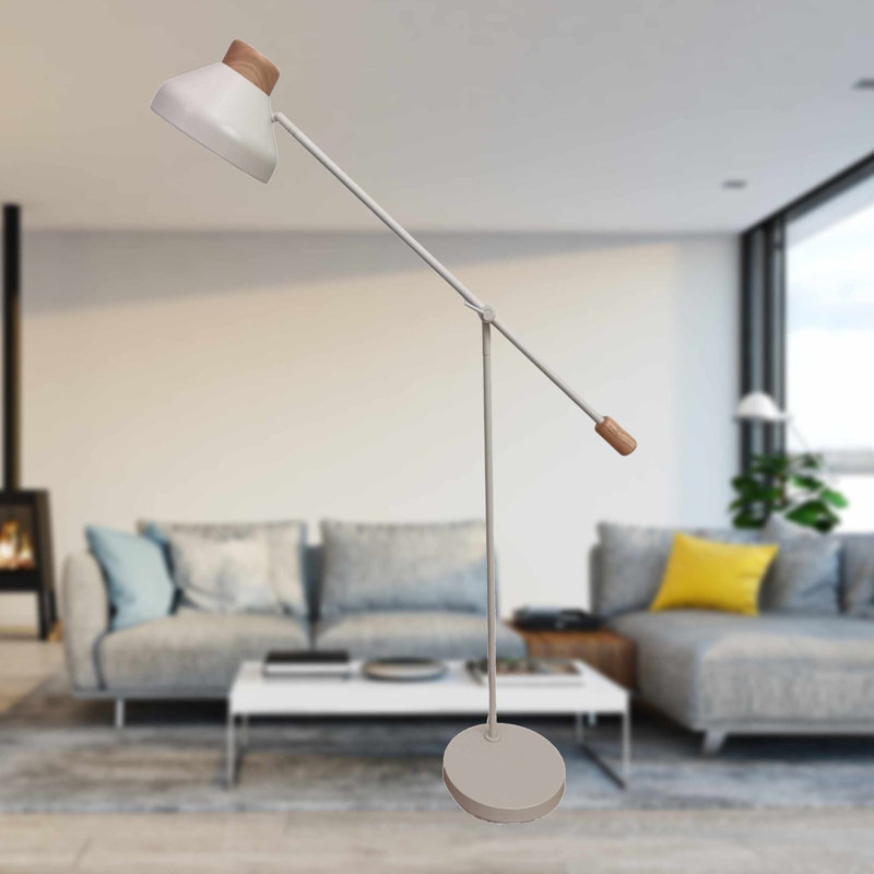 Atoya 155.5cm White Task Floor Lamp