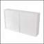 Armoire murale en verre blanche à quatre portes avec rangement organisé de 47,25 pouces pour une gestion moderne et efficace de la maison-724236206