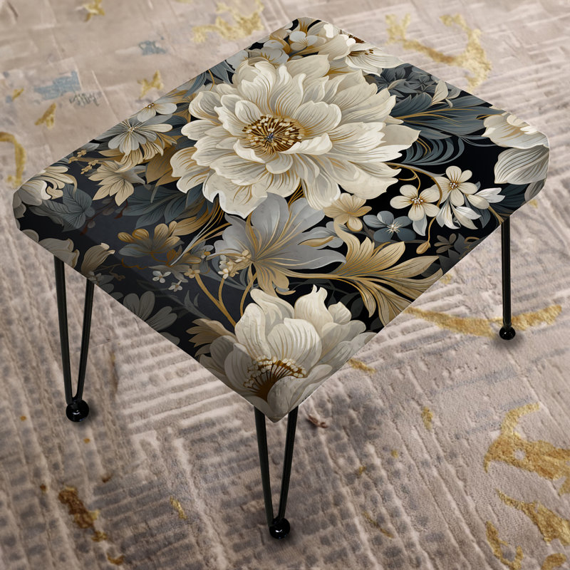 Repose-pieds Flower Elegance