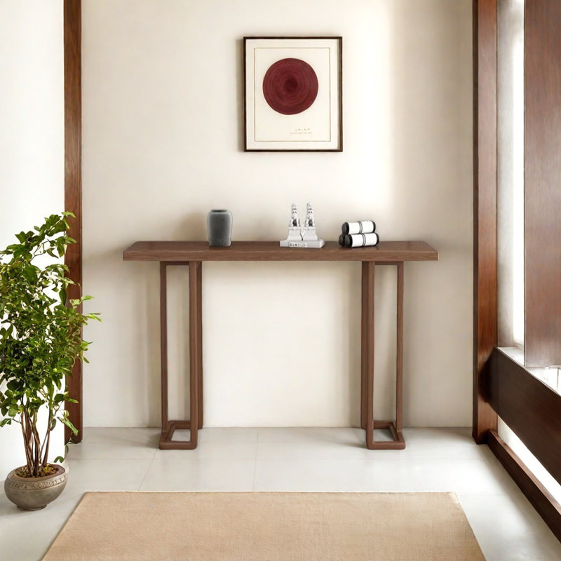 Minimalist Solid Wood Console Table, 33.46" H x 39.37" W x 13.78" D