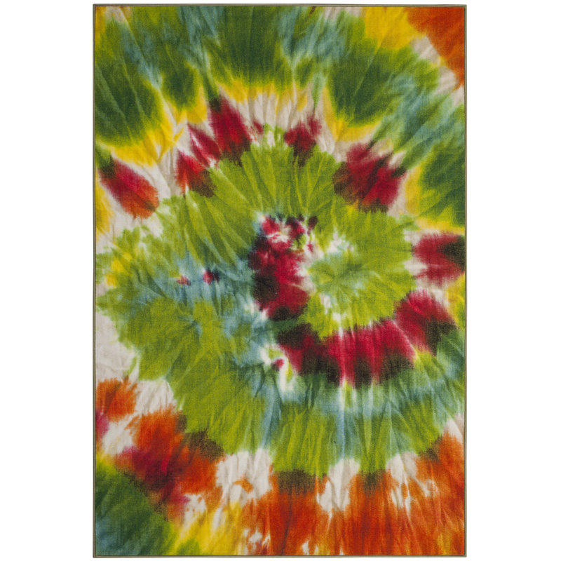 Tapis floral lavable à la machine Dawna Performance, Rectangle 7 pi 9 po x 10 pi