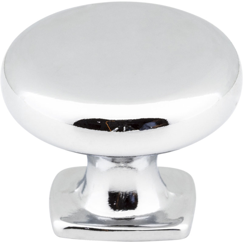 Belcastel 1 Mushroom Knob, Polished Chrome