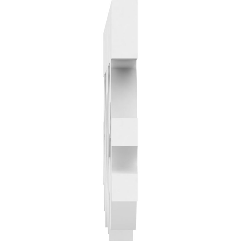 White PVC Architectural Grade Running Trim, 6" Height x 48" Length