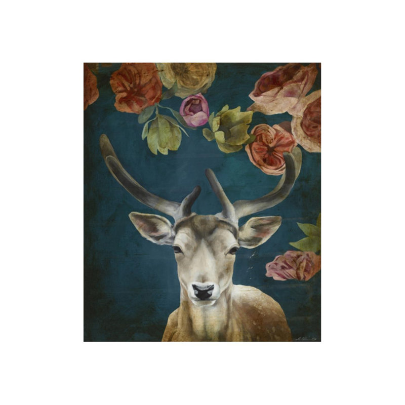 «Wild Bouquet II» par Chelsea Art Studio - Peinture sur toile, Extérieur, H 63 po x l 54 po x P 1,5 po