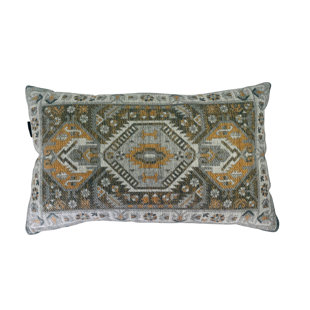 Tapis à jet antique Toss Pillow gris 16 po x 25 po