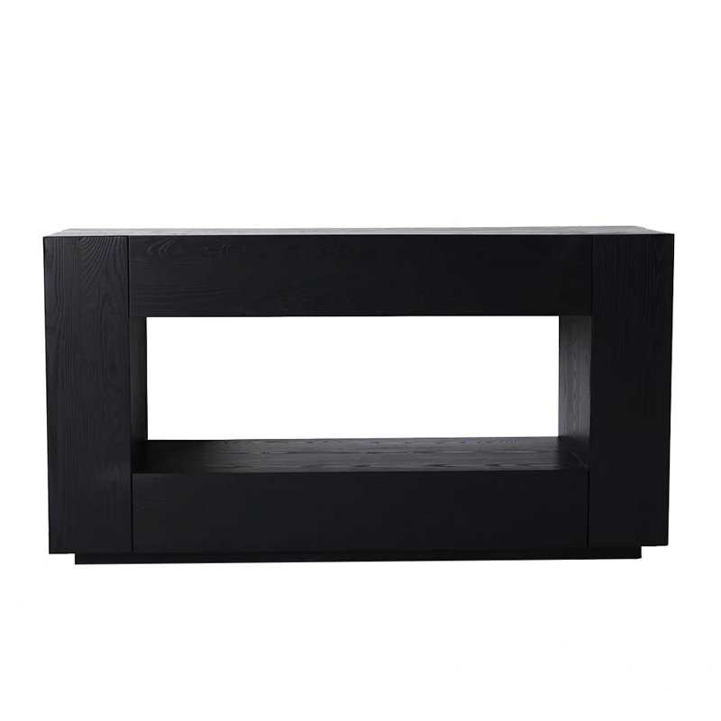 Console moderne noire minimaliste, H 29,9 po x l 47,2 po x P 13,8 po