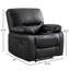 Fauteuil inclinable manuel en cuir respirant-1808806802