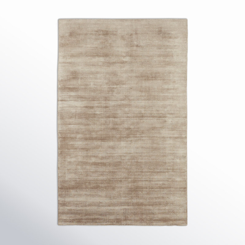 Tapis gris tissé à la main Owens, Rectangle de 5 pi x 8 pi