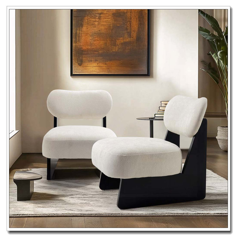 Fauteuil d'appoint en tissu Boucle
