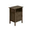 Petite table d'appoint transitionnelle en chêne foncé avec rangement pour le salon | Idée de cadeau-1032331273