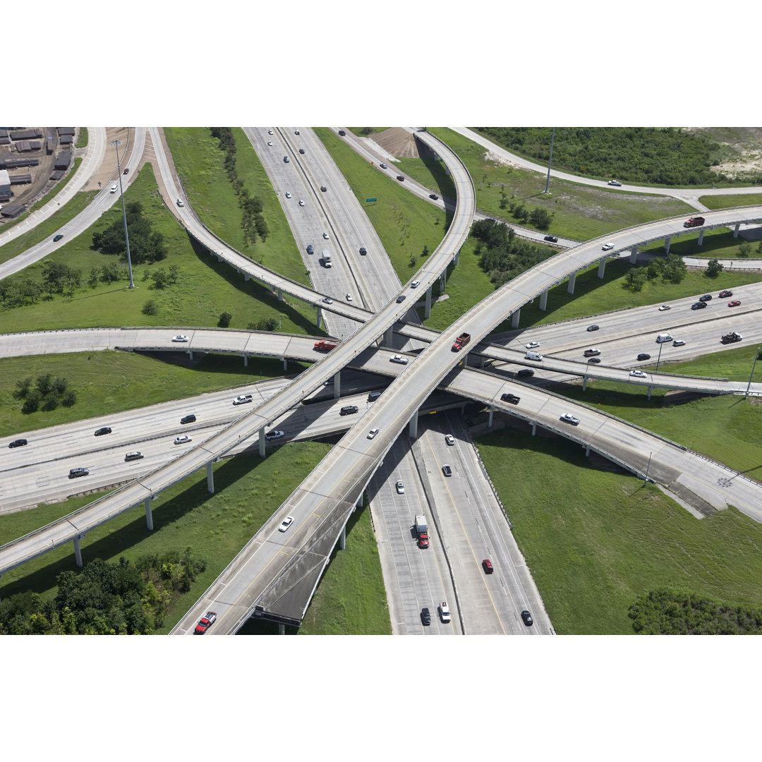 Highway Interchange Infrastructure von JamesReillyWilson - Kunstdrucke auf Leinwand