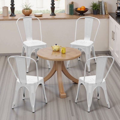 Metal Dining Chairs Set of 4