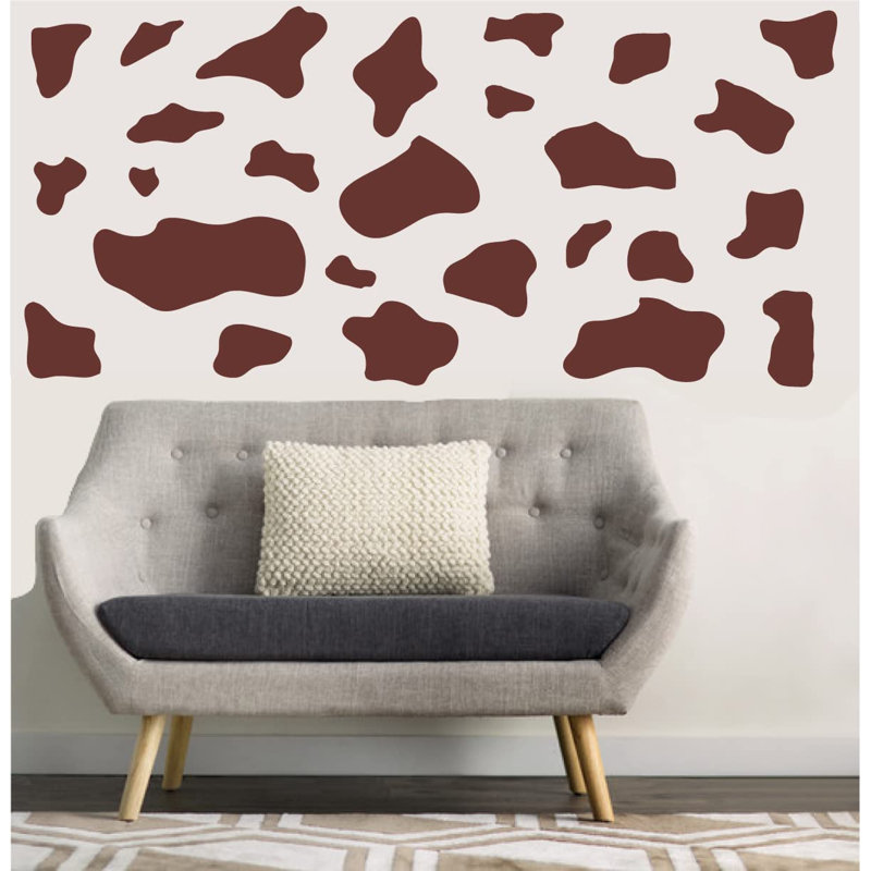 Adhésif décoratif vache, Brun