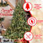 Arbre de Noël 96 pouces de hauteur avec 900 lumières Ul, Pe / Branches, 2673 extrémités, base large, structure à charnières, métal renforcé éclairé