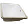 Novatto 18.25'' White Porcelain Rectangular Bathroom Sink with Overflow
