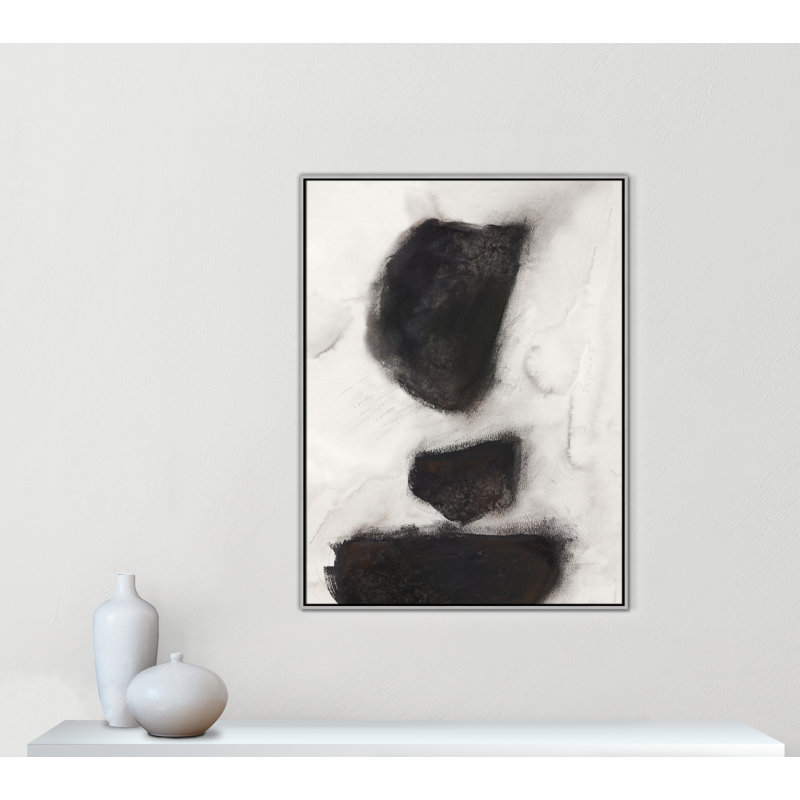 Impression Elegant Contrast II par Casa Fine Arts, Argent, H 49,5 po x l 37,5 po
