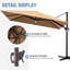 Kasem 128' X 104' Cantilever Umbrella, Weighted Base Does Not Include-78065052-69765117