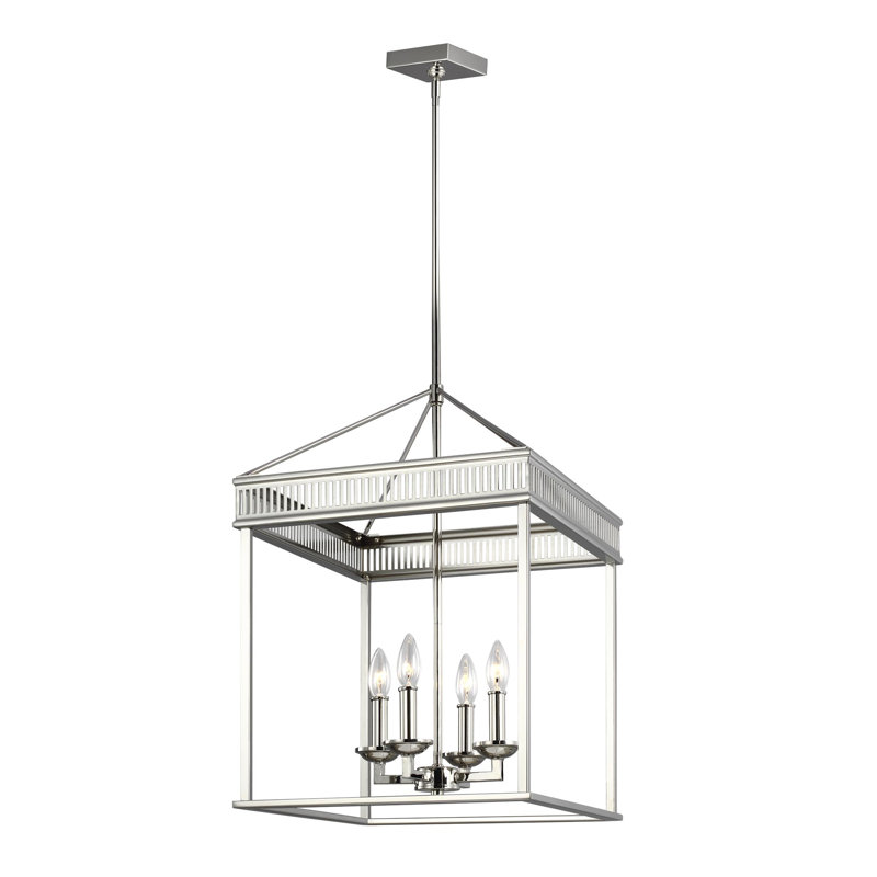 Lunsford Small Lantern from, Polished Nickel