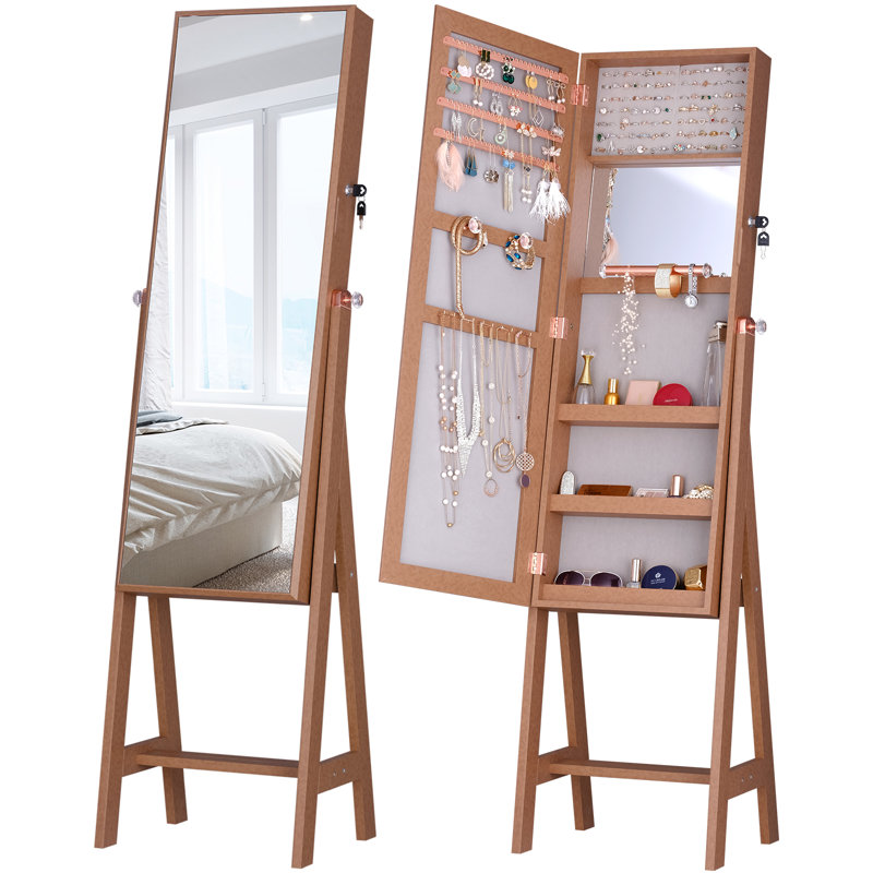 Miroir pleine grandeur avec rangement