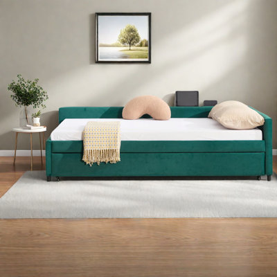 Space-saving Velvet Beds, Modern Multifunctional Design For Home