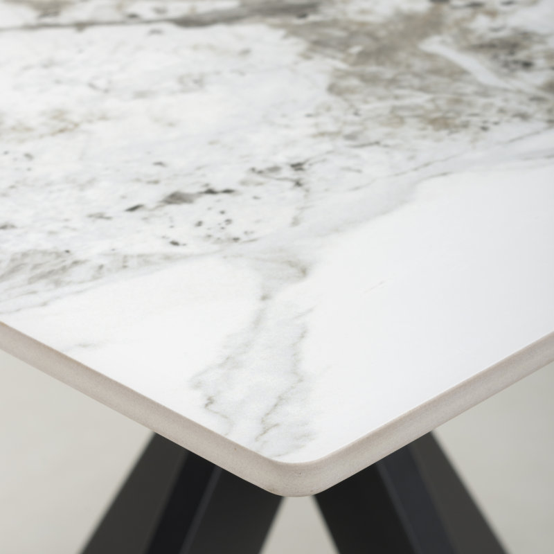Tokyo Small 80cm Ceramic Dining Table, White