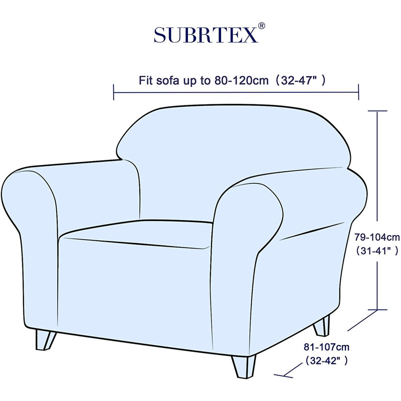 Box Cushion Armchair Slipcover, Beige