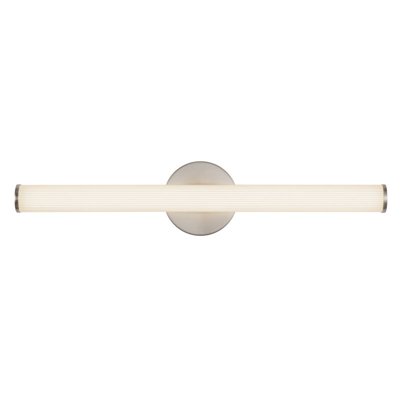 Vire 24-in Black dimmable LED Wall Sconce, Nickel