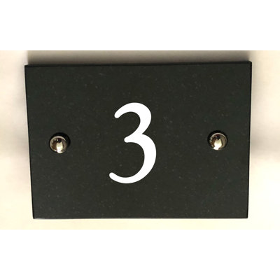 Brumby 10cm H Reflective Stone House Number