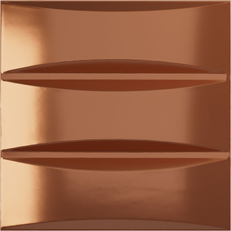 Panneau mural décoratif traditionnel EnduraWall 3D (paquet de 12 pour 32,04 pieds carrés), Cuivre brillant