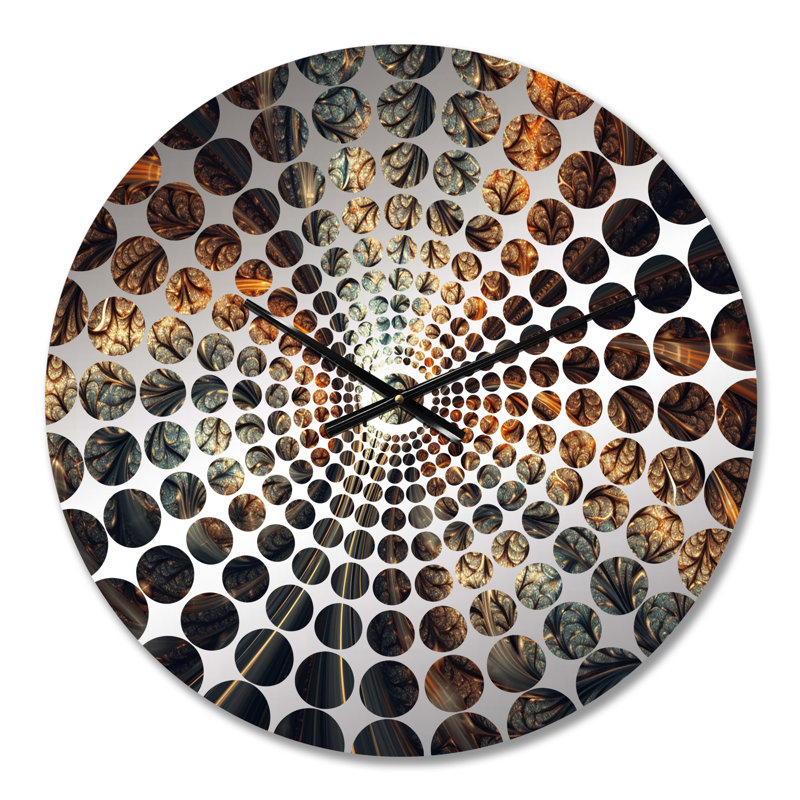 Horloge murale Fractal Fusion IV - Abstract Fractal, Petit