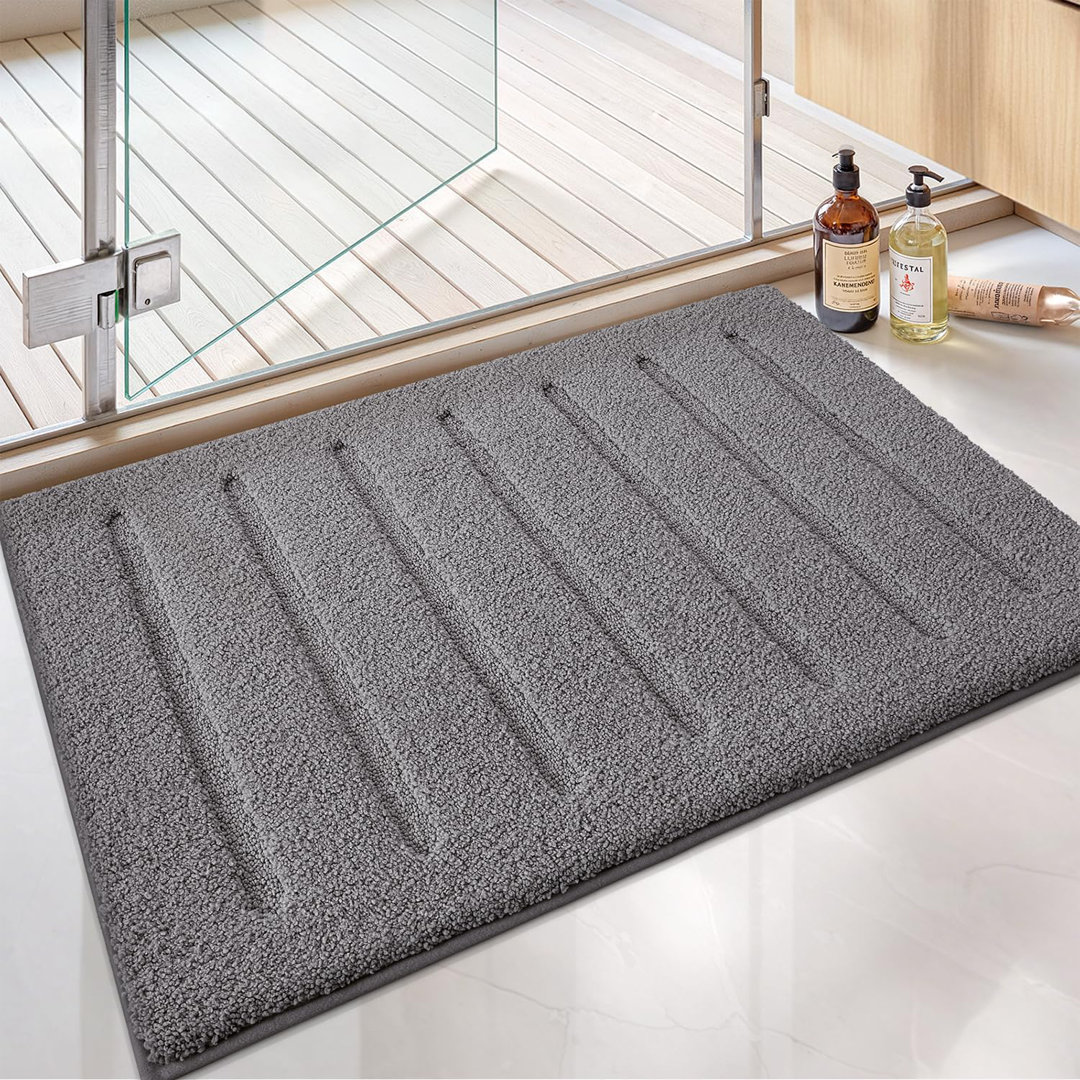 Quick Dry Extra Soft Bathroom Mat For Bathroom Accessories,Microfiber Absorbent Bath Mats For Bathroom,Washable Shower Floor Rugs