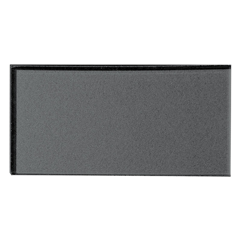 Carrelage mural en verre à bord droit Forever 3 po x 6 po, gris