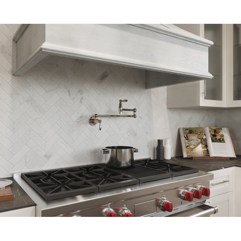 Port Haven Pull-Down Pot Filler, Polished Nickel