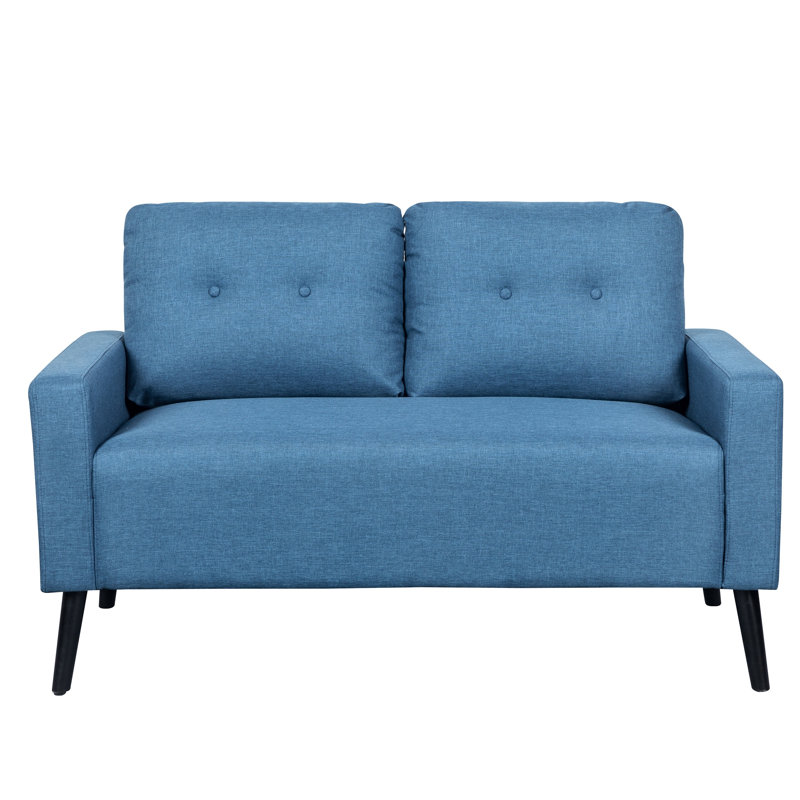 Ratcliffe Upholstered 55'' Loveseat, Ocean Blue
