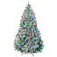 Arbre de Noël artificiel pré-éclairé avec 1149 branches enneigées, base en acier-326358111