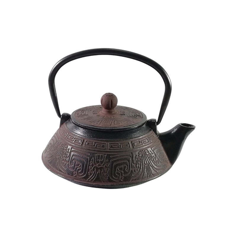 Buckingham Cast Iron Japanese Tetsubin Teapot Aztac Pattern